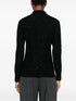sequin-embellished polo top